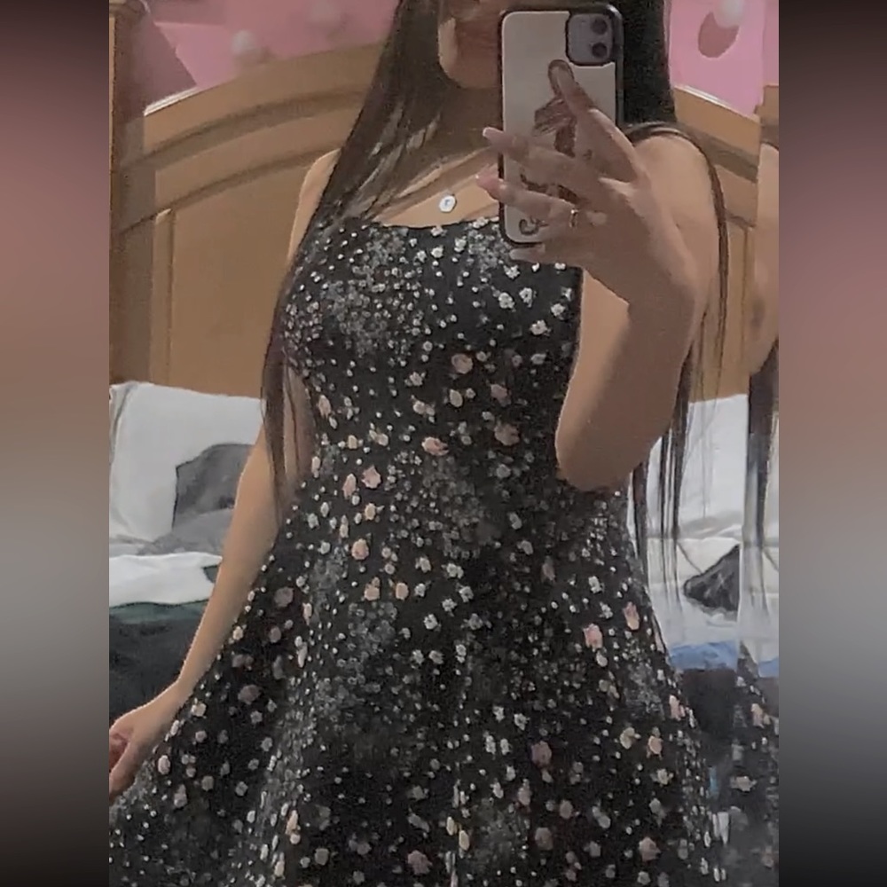 Black Floral Dress